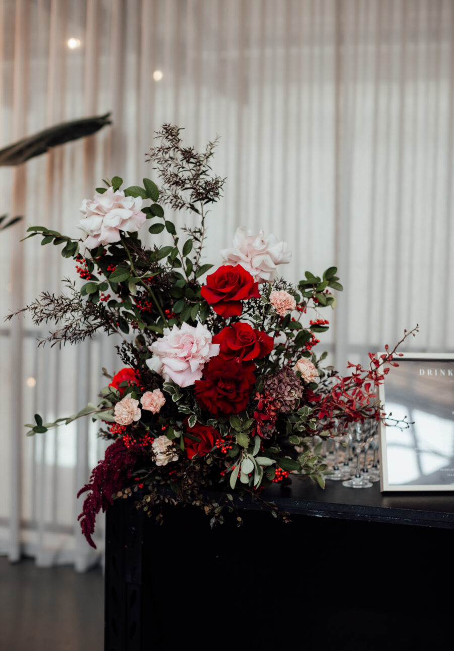 Event Florist Melbourne, Anatomy of Flowers, Bar arrangement