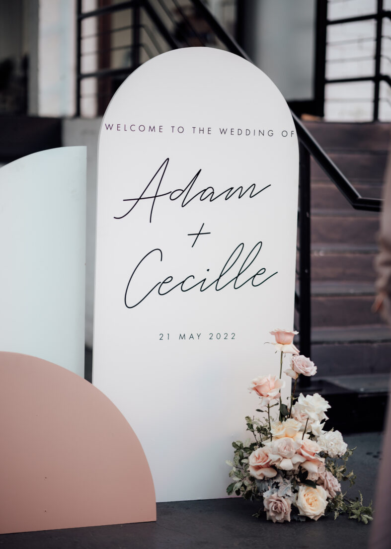 Melbourne Event Florist, Anatomy of Flowers, Welcome Sign