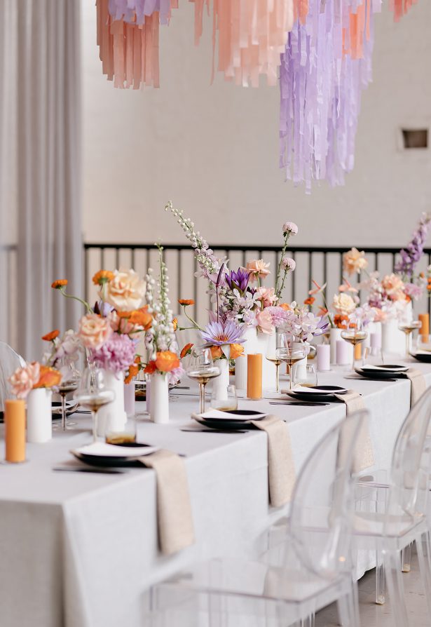 Event Florist Melbourne, Anatomy of Flowers, Table Setting